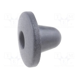 20 pcs x ESSENTRA - BIB-1 - Quick mounting foot, Ø: 12mm, H: 9.5mm, silicone, Ømount.hole: 5mm