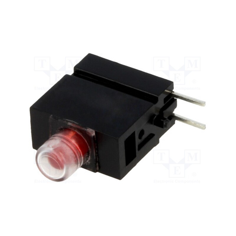 1 pcs x MENTOR - 1808.2035 - LED, in housing, red, 3mm, No.of diodes: 1, 20mA, Lens: red,diffused