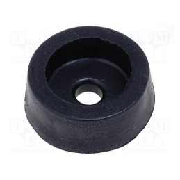 20 pcs x MASZCZYK - FI-1 BK - Foot, H: 5mm, black, rubber, Dim: Ø14mm, Ømount.hole: 2.9mm