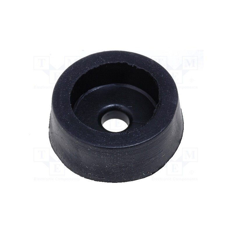 20 pcs x MASZCZYK - FI-1 BK - Foot, H: 5mm, black, rubber, Dim: Ø14mm, Ømount.hole: 2.9mm