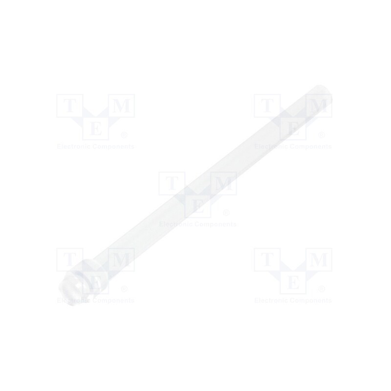 1 pcs x MENTOR - 1265.2002 - Fiber for LED, round, Ø2.8mm, Front: flat, straight, polycarbonate