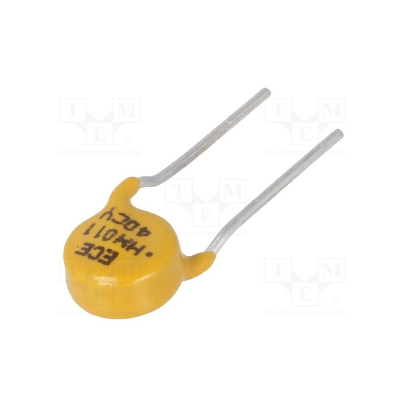 5 pcs x ECE - HX011-V3 - Fuse: PTC polymer, 110mA, Ø0.65x4.7mm