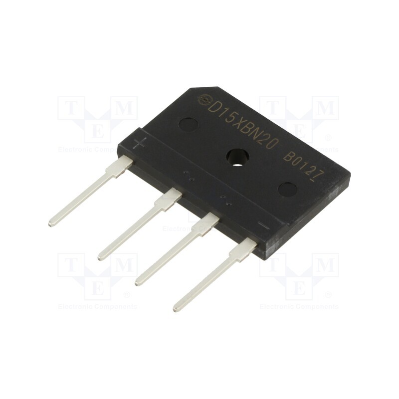1 pcs x SHINDENGEN - D15XBN20-7000 - Bridge rectifier: single-phase, Urmax: 200V, If: 15A, Ifsm: 200A
