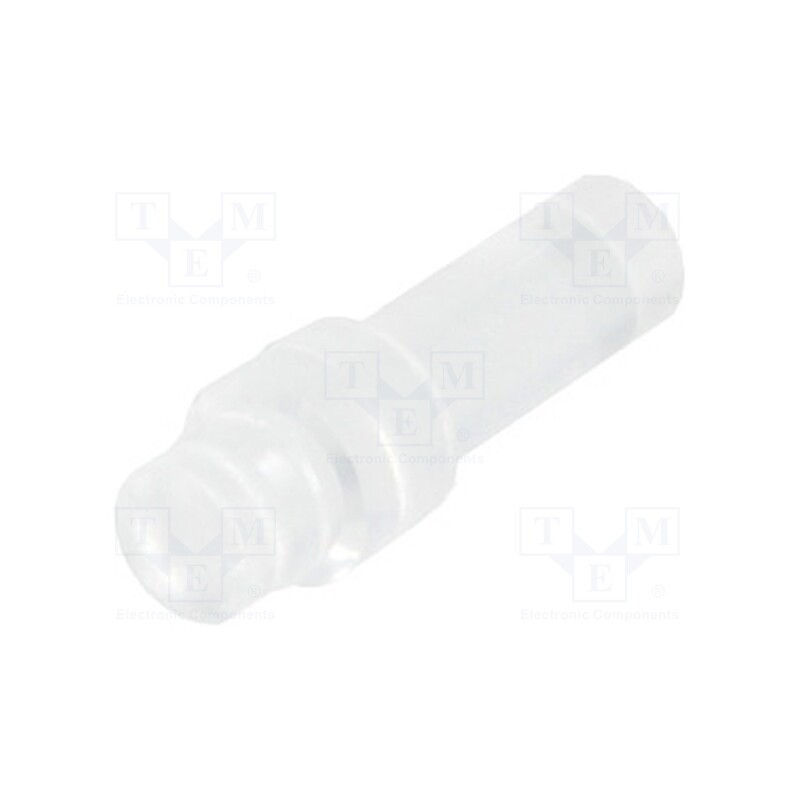 1 pcs x MENTOR - 1265.2004 - Fiber for LED, round, Ø2.8mm, Front: flat, straight, polycarbonate