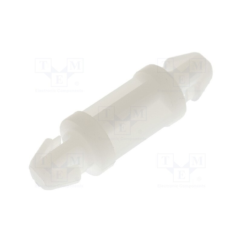 20 pcs x ESSENTRA - DLSP-1-10M-01 - PCB distance, polyamide, L: 10mm, snap fastener, natural, UL94V-2