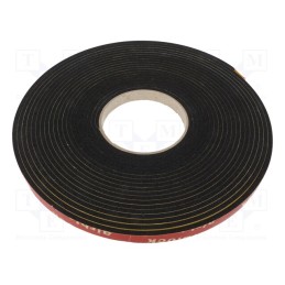 20 m x ROZTOCZE - USPE-12.04 - Gasket, EPDM, Thk: 4mm, black, L: 20m, W: 12mm