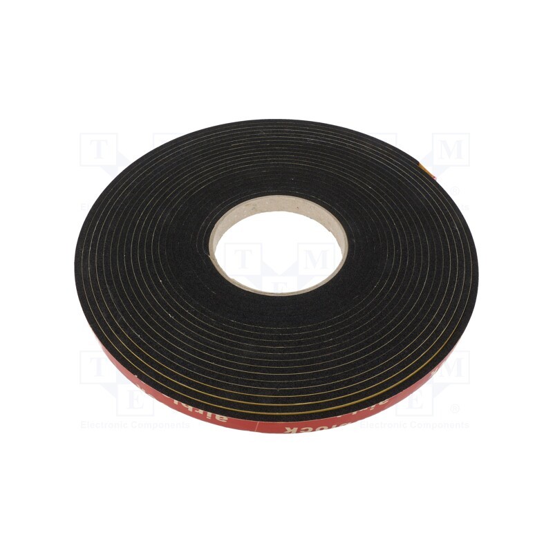 20 m x ROZTOCZE - USPE-12.04 - Gasket, EPDM, Thk: 4mm, black, L: 20m, W: 12mm