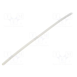 5 m x TASKER - GTM 4824 W - Heat shrink sleeve, glueless, 2: 1, 4.8mm, L: 1m, white, polyolefine