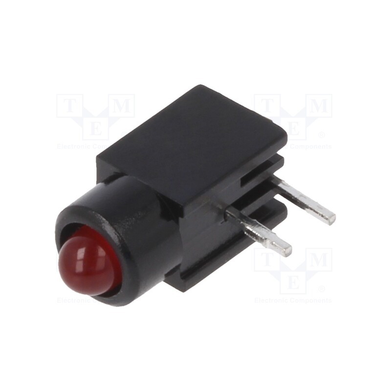 1 pcs x MENTOR - 2817.2131 - LED, in housing, red, 2.8mm, No.of diodes: 1, 20mA, 60°, 1.2÷4mcd