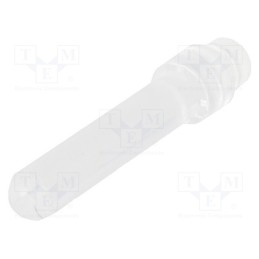 1 pcs x MENTOR - 1265.2003 - Fiber for LED, round, Ø2.8mm, Front: flat, straight, polycarbonate