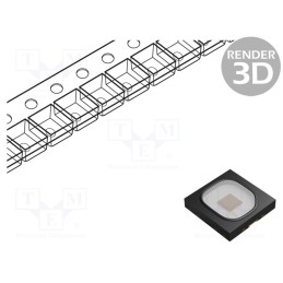1 pcs x ams OSRAM - LY H9PP-HZKX-46-1 - LED, yellow, 120°, 350mA, λd: 586÷595nm, 39÷82lm, 3.85x3.85mm, SMD
