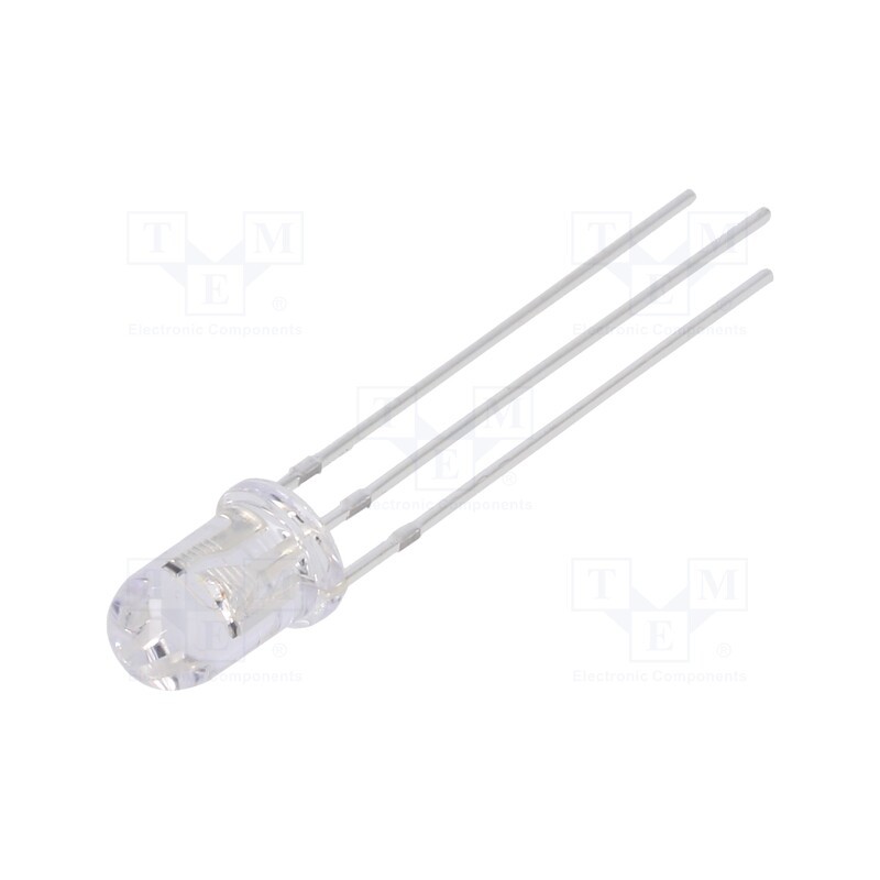 1 pcs x OPTOSUPPLY - OSRYMC5B31A-5V - LED, 5mm, red/yellow, 30°, Front: convex, 5V, No.of term: 3, -30÷85°C