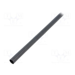 6 m x TE Connectivity - RNF-3000-12/4-0-STK - Heat shrink sleeve, glueless, 3: 1, 12mm, L: 1.2m, black, RNF-3000
