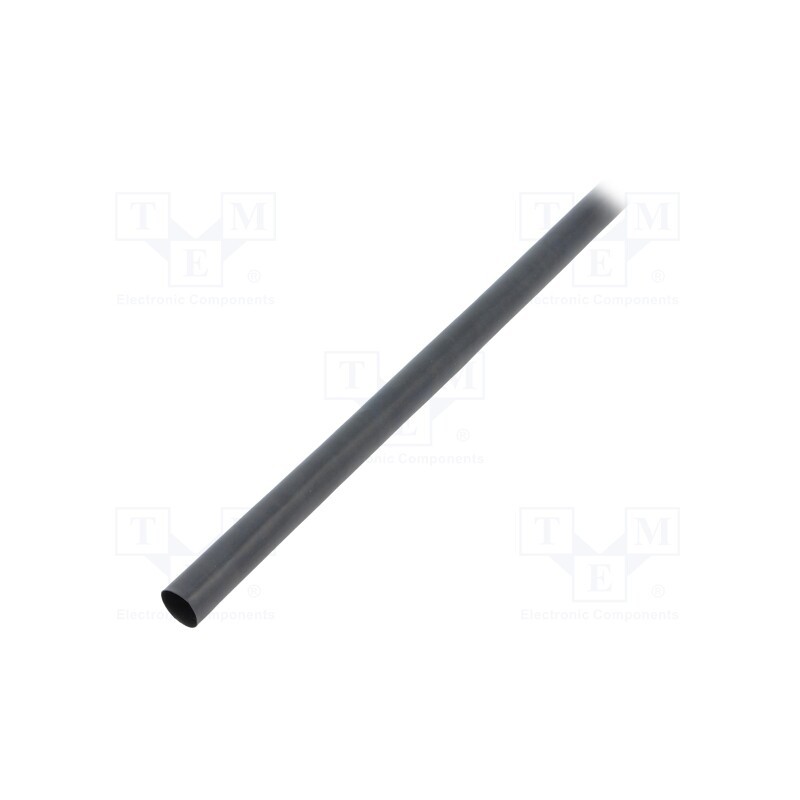 6 m x TE Connectivity - RNF-3000-12/4-0-STK - Heat shrink sleeve, glueless, 3: 1, 12mm, L: 1.2m, black, RNF-3000