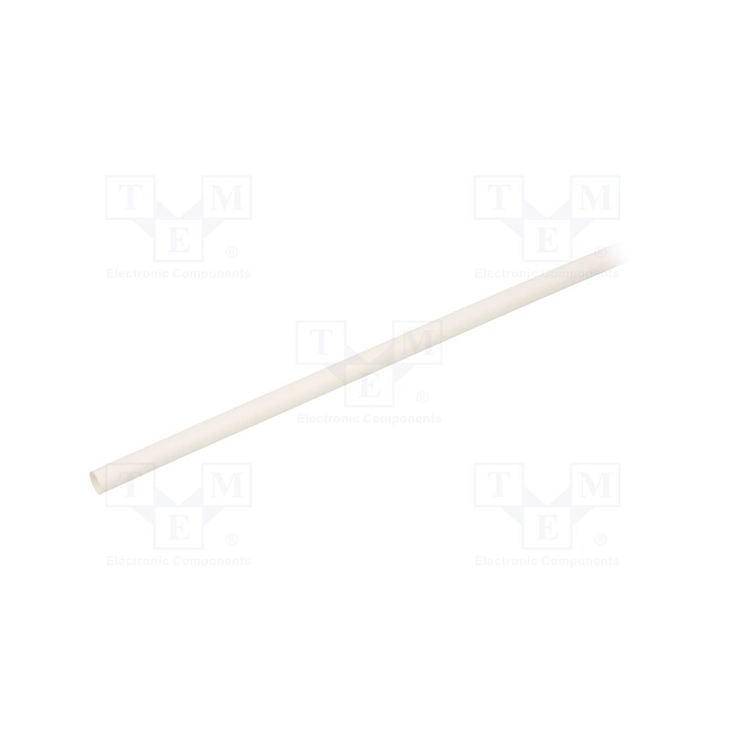 6 m x TE Connectivity - RNF-100-3/16-9-STK - Heat shrink sleeve, glueless,flexible, 2: 1, 4.7mm, L: 1.2m, white