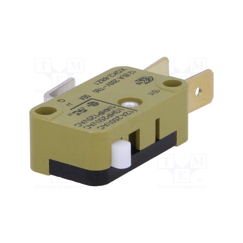1 pcs x SAIA-BURGESS - XGK2-88Z1 - Microswitch SNAP ACTION, 12A/250VAC, without lever, SPDT, Pos: 2