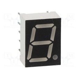 1 pcs x OPTO Plus LED - OPD-S4031LR-BW - Display: LED, 7-segment, 10.16mm, 0.4', No.char: 1, red, 30mcd