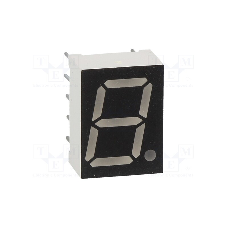 1 pcs x OPTO Plus LED - OPD-S4031LR-BW - Display: LED, 7-segment, 10.16mm, 0.4', No.char: 1, red, 30mcd