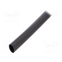 6 m x TE Connectivity - RNF-100-1/2-0-STK - Heat shrink sleeve, glueless,flexible, 2: 1, 12.7mm, L: 1.2m, black