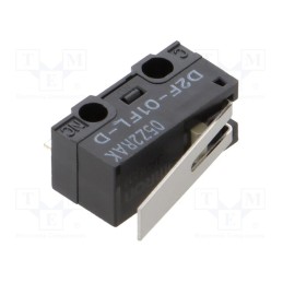 1 pcs x OMRON OCB - D2F-01FL-D - Microswitch SNAP ACTION, 1A/125VAC, 0.1A/30VDC, with lever, SPDT