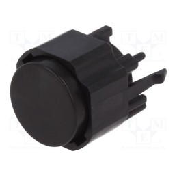 1 pcs x C&K - K12PBK15N - Switch: keypad, Pos: 2, SPST-NO, 0.1A/30VDC, none, THT, 5N, black, K12