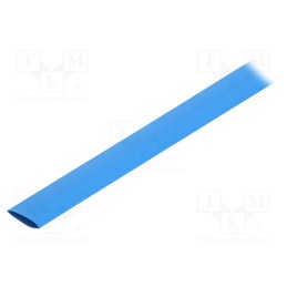 6 m x TE Connectivity - RNF-3000-18/6-6-STK - Heat shrink sleeve, glueless, 3: 1, 18mm, L: 1.2m, blue, polyolefine
