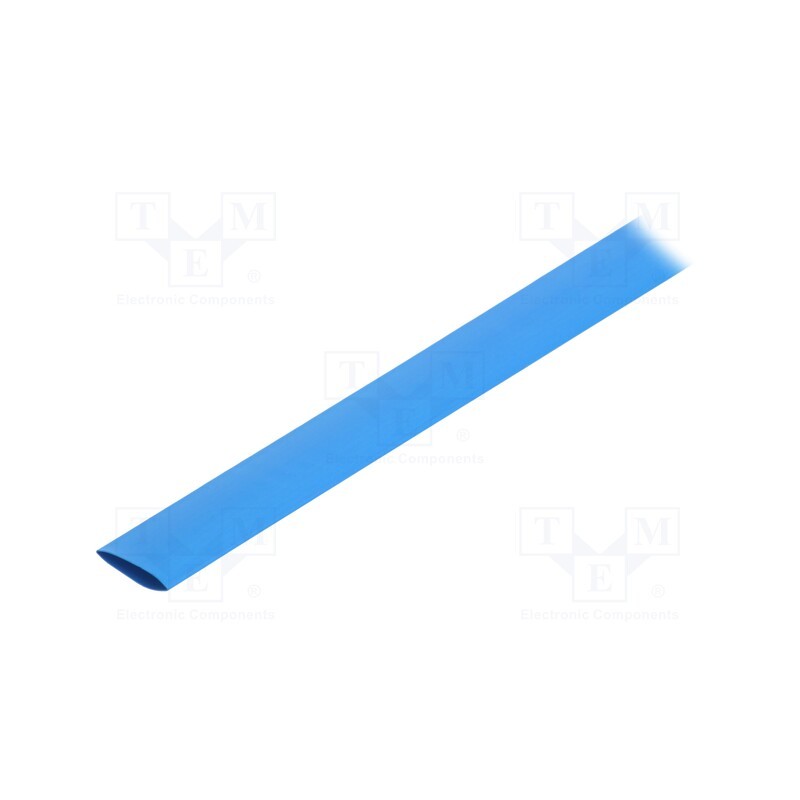 6 m x TE Connectivity - RNF-3000-18/6-6-STK - Heat shrink sleeve, glueless, 3: 1, 18mm, L: 1.2m, blue, polyolefine