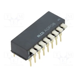 1 pcs x TE Connectivity - 2-1571999-6 - Switch: DIP-SWITCH, ON-OFF, 0.1A/24VDC, Pos: 2, -30÷85°C, THT, ADP