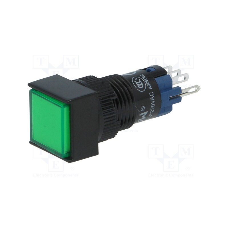 1 pcs x ONPOW - LAS2F-11Z/24/G - Switch: push-button, Pos: 2, SPDT, 0.5A/250VAC, 1A/24VDC, ON-ON