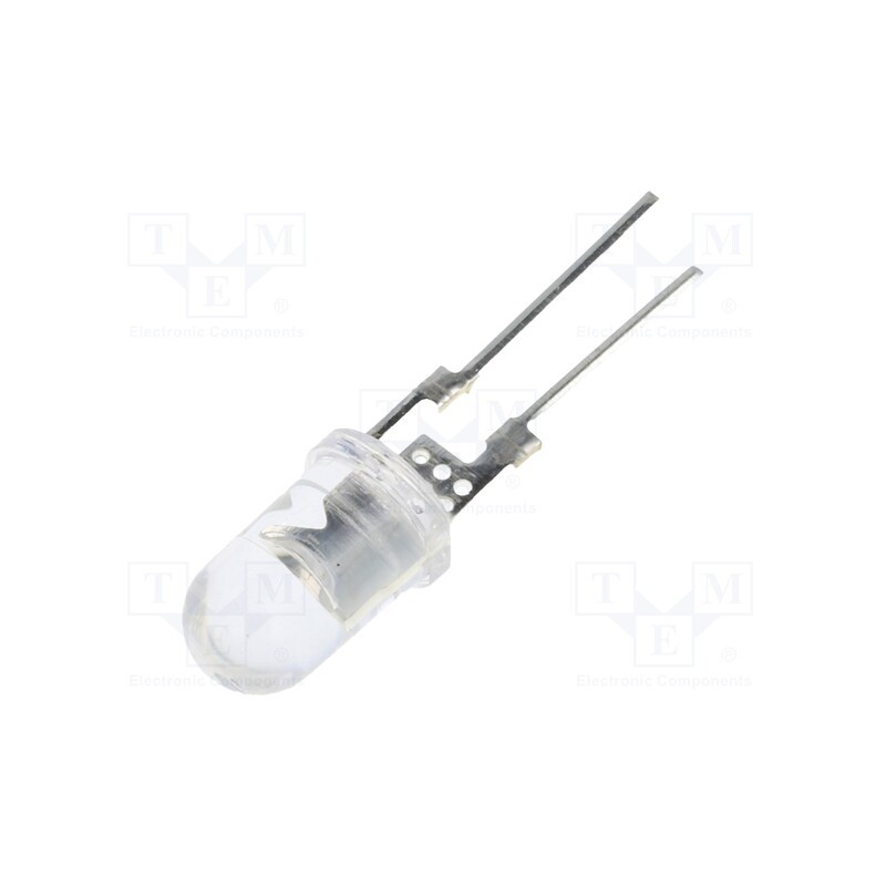 1 pcs x OPTOSUPPLY - OSB4XA5141R-150MA - LED, 5mm, blue, 14400÷18000mcd, 40°, Front: convex, 3.3÷3.8V