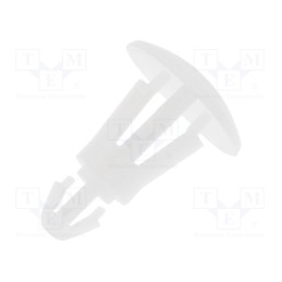 50 pcs x FIX&FASTEN - FIX-RCC-6.3 - Assembly stud, polyamide, L: 6.3mm, snap fastener, natural