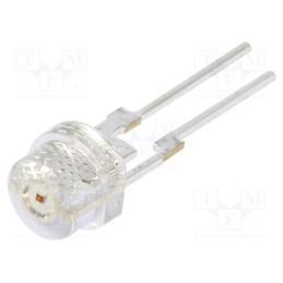 1 pcs x OPTOSUPPLY - OSR5XA56E1R-150MA - LED, 4.8mm, red, 8400÷10000mcd, 18÷20lm, 140°, Front: convex, THT