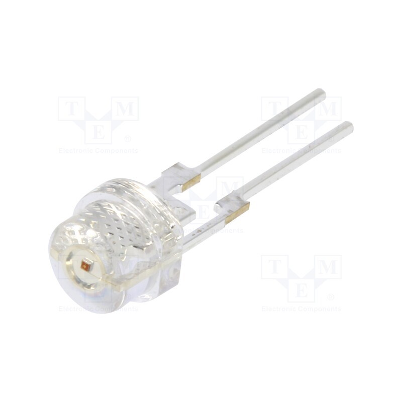 1 pcs x OPTOSUPPLY - OSR5XA56E1R-150MA - LED, 4.8mm, red, 8400÷10000mcd, 18÷20lm, 140°, Front: convex, THT