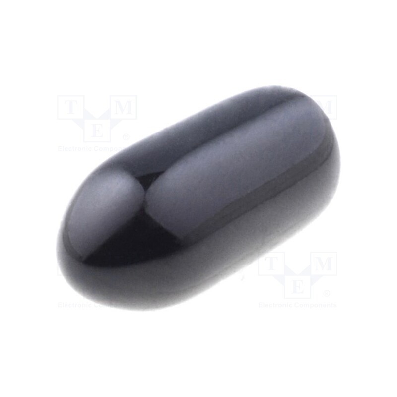50 pcs x FIX&FASTEN - FIX-VCP02607-BK - Cap, Body: black, Øint: 2.6mm, Mat: PVC Soft, L: 7mm