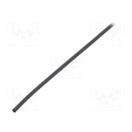 6 m x TE Connectivity - RNF-100-1/16-0-STK - Heat shrink sleeve, glueless,flexible, 2: 1, 1.6mm, L: 1.2m, black