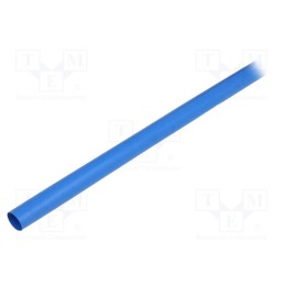 6 m x TE Connectivity - RNF-100-1/2-6-STK - Heat shrink sleeve, glueless,flexible, 2: 1, 12.7mm, L: 1.2m, blue