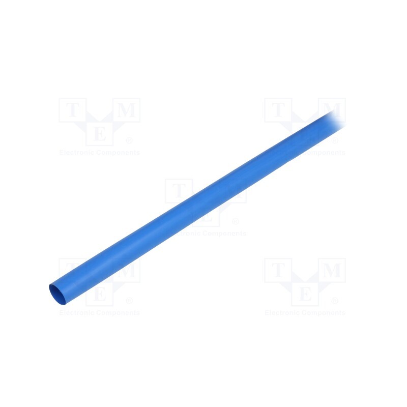 6 m x TE Connectivity - RNF-100-1/2-6-STK - Heat shrink sleeve, glueless,flexible, 2: 1, 12.7mm, L: 1.2m, blue