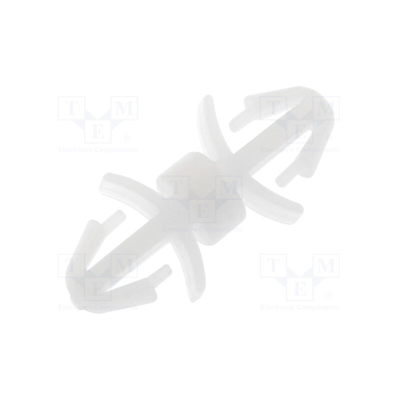 50 pcs x FIX&FASTEN - FIX-LCF-4 - PCB distance, polyamide, L: 4mm, latch/latch, natural, UL94V-2