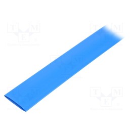 6 m x TE Connectivity - RNF-3000-24/8-6-STK - Heat shrink sleeve, glueless, 3: 1, 24mm, L: 1.2m, blue, polyolefine