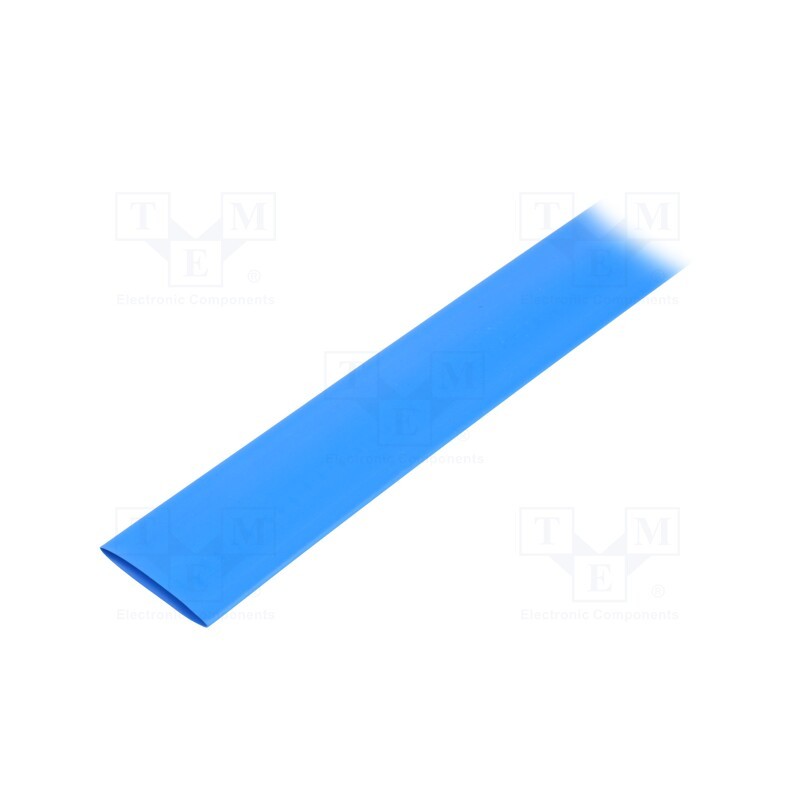 6 m x TE Connectivity - RNF-3000-24/8-6-STK - Heat shrink sleeve, glueless, 3: 1, 24mm, L: 1.2m, blue, polyolefine
