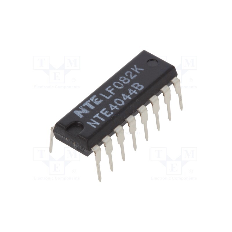 1 pcs x NTE Electronics - NTE4044B - IC: digital, RS latch, Ch: 4, IN: 2, CMOS, 3÷18VDC, THT, DIP16, 120uA