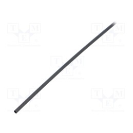 6 m x TE Connectivity - RNF-3000-3/1-0-STK - Heat shrink sleeve, glueless, 3: 1, 3mm, L: 1.2m, black, polyolefine