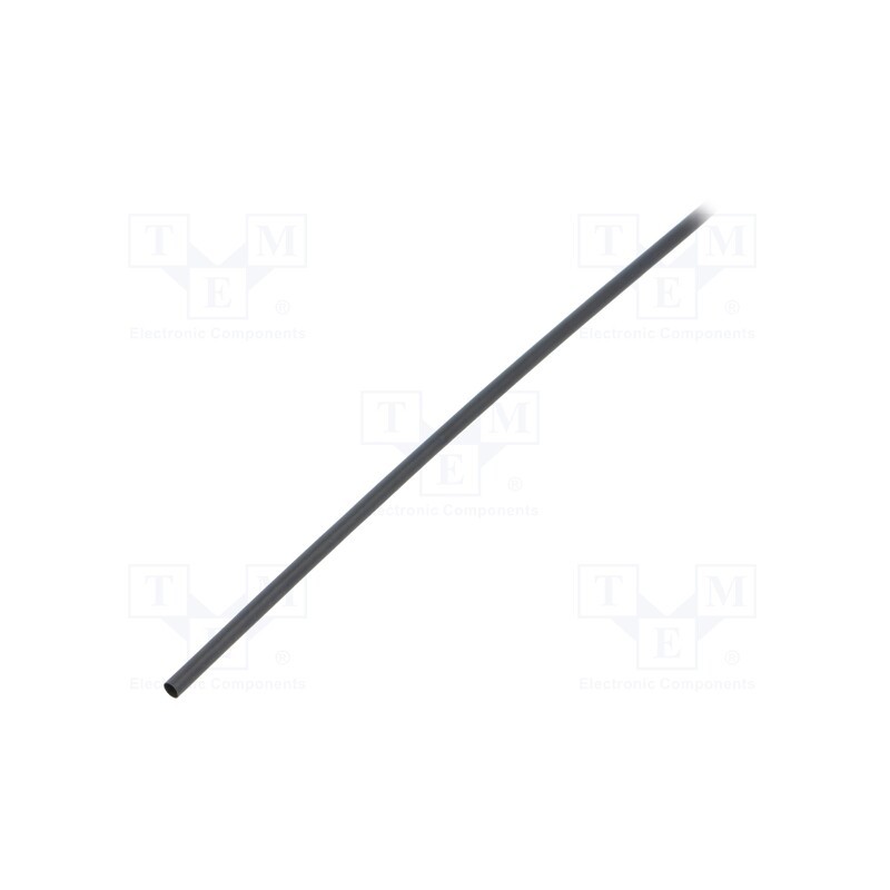 6 m x TE Connectivity - RNF-3000-3/1-0-STK - Heat shrink sleeve, glueless, 3: 1, 3mm, L: 1.2m, black, polyolefine