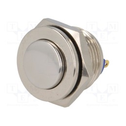 1 pcs x ONPOW - GQ16PH-10/J/N - Switch: vandal resistant, Pos: 2, SPST-NO, 2A/36VDC, IP65, OFF-(ON)