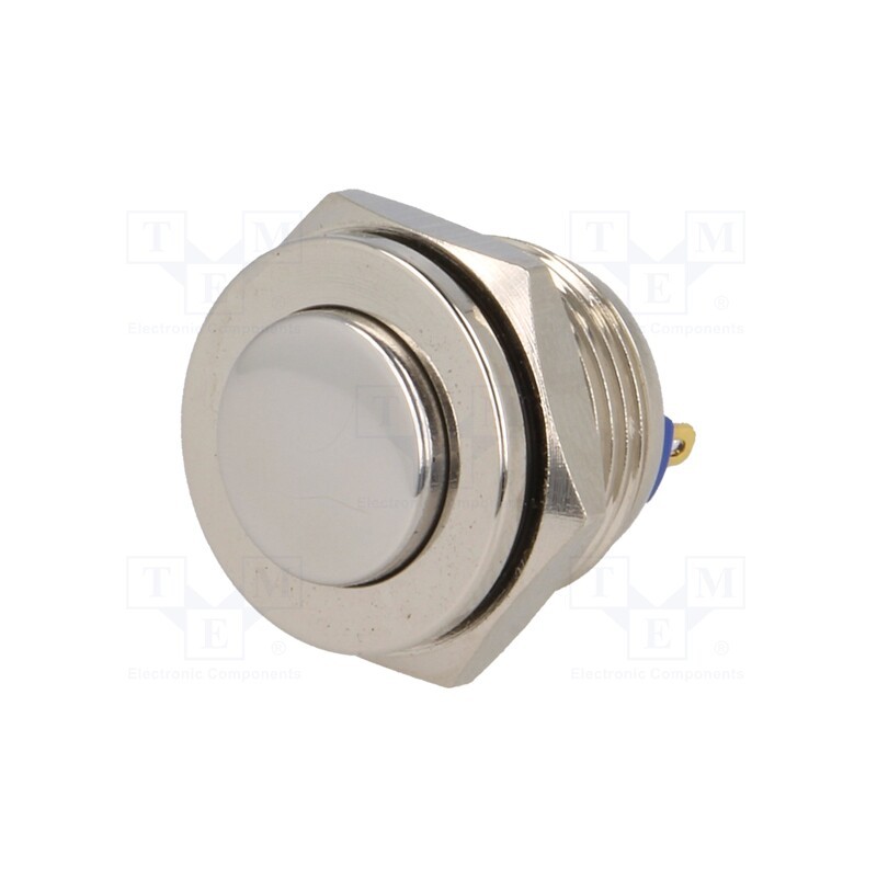 1 pcs x ONPOW - GQ16PH-10/J/N - Switch: vandal resistant, Pos: 2, SPST-NO, 2A/36VDC, IP65, OFF-(ON)