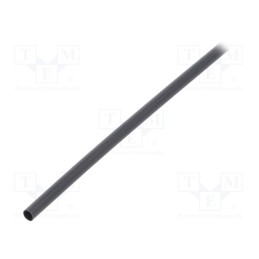6 m x TE Connectivity - RNF-100-1/8-0-STK - Heat shrink sleeve, glueless,flexible, 2: 1, 3.2mm, L: 1.2m, black