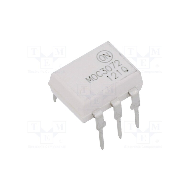 1 pcs x ONSEMI - MOC3072M - Optotriac, 4.17kV, Uout: 800V, DIP6, Ch: 1, MOC3072M