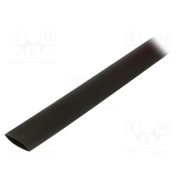 6 m x TE Connectivity - RNF-100-3/4-0-STK - Heat shrink sleeve, glueless,flexible, 2: 1, 19mm, L: 1.2m, black
