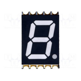 1 pcs x OPTO Plus LED - OPS-S3910LE-GW - Display: LED, 7-segment, 10mm, 0.39', No.char: 1, red, 30mcd, anode