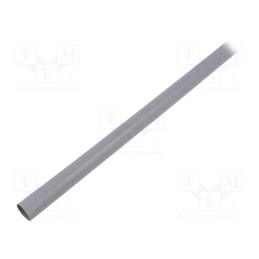 6 m x TE Connectivity - RNF-100-1/2-8-STK - Heat shrink sleeve, glueless,flexible, 2: 1, 12.7mm, L: 1.2m, grey